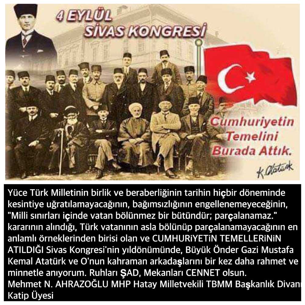 Mehmet N. Ahrazoğlu Sivas Kongresi