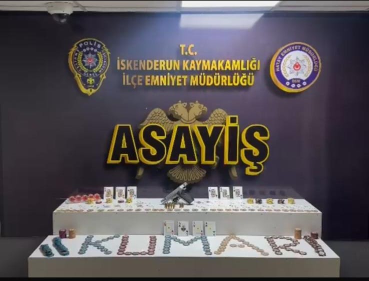 Hatay Emniyet Müdürlüğü’nden Kumar Operasyonu: 994.000 TL Değerinde Malzeme Ele Geçirildi