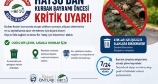 HATSU’dan Bayram Öncesi Kritik Uyarı: “Kurban Atıklarını Altyapıya Bırakmayın!”