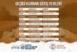 KURBAN SATIŞ NOKTALARI