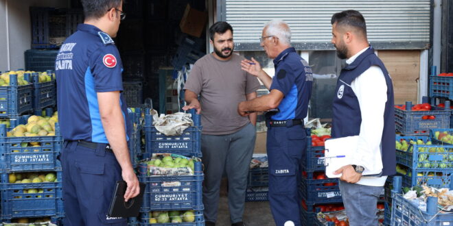 Hatay Büyükşehir Belediyesi denetim ekibi