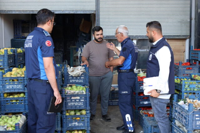 Hatay Büyükşehir Belediyesi denetim ekibi