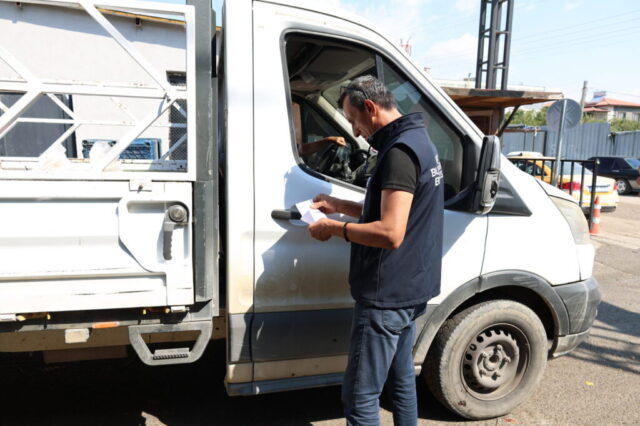 Hatay Büyükşehir Belediyesi denetim ekibi