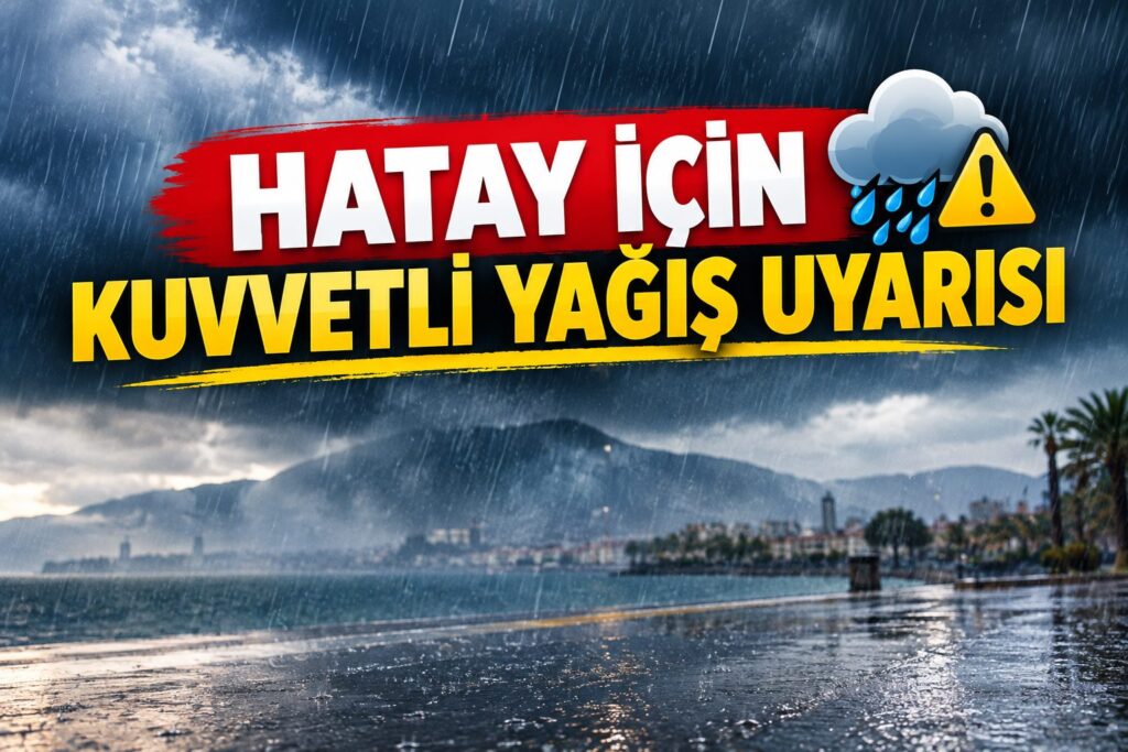 Hatay’da 22-24 Eylül arasında kuvvetli yağış uyarısı – Antakya ve çevresi