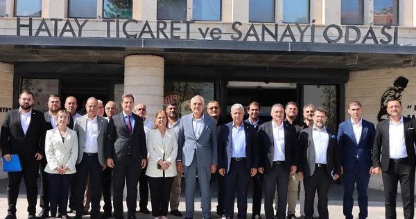 Yeni Parti Heyeti, Hatay Ticaret ve Sanayi Odası’nı Ziyaret Etti