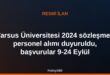 Tarsus Üniversitesi 2024 sözleşmeli personel alımı duyuruldu, başvurular 9-24 Eylül