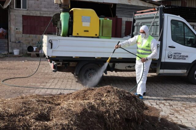 Karasinek kontrol çalışması yapan HBB ekipleri