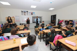 Hatay Büyükşehir Belediyesi su tasarrufu eğitimi Serinyol İlkokulu’nda
