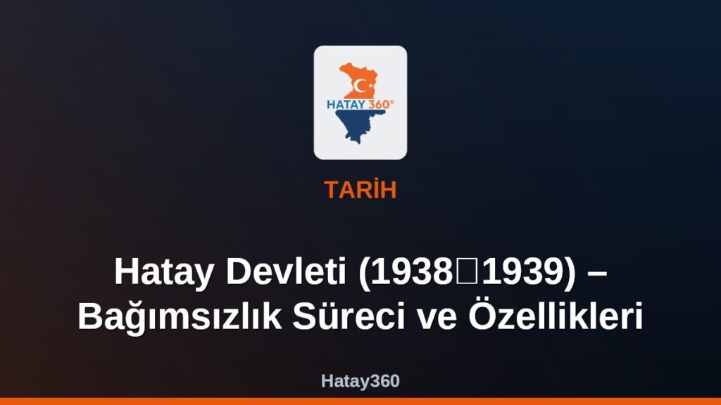 Hatay Devleti (1938‑1939) – Bağımsızlık Süreci ve Özellikleri